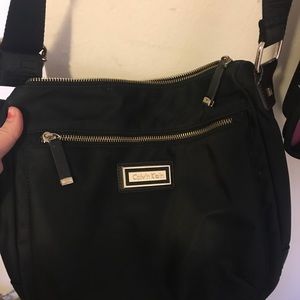 Calvin Klein black course body bag